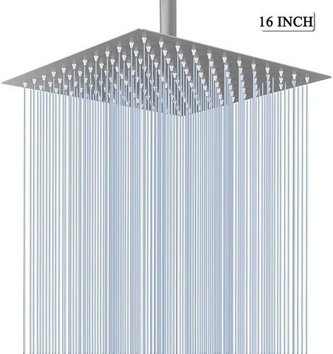 Stainless steel rain shower - stainless,
